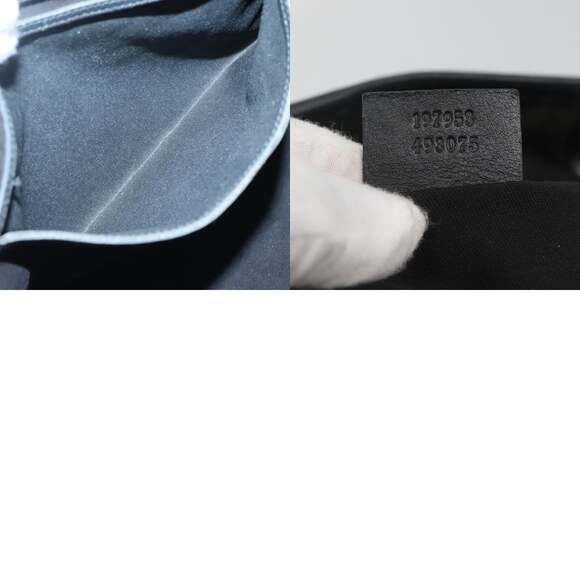 GUCCI GG Crystal Tote Bag Coated Canvas Navy Gold - Picture 12 of 12